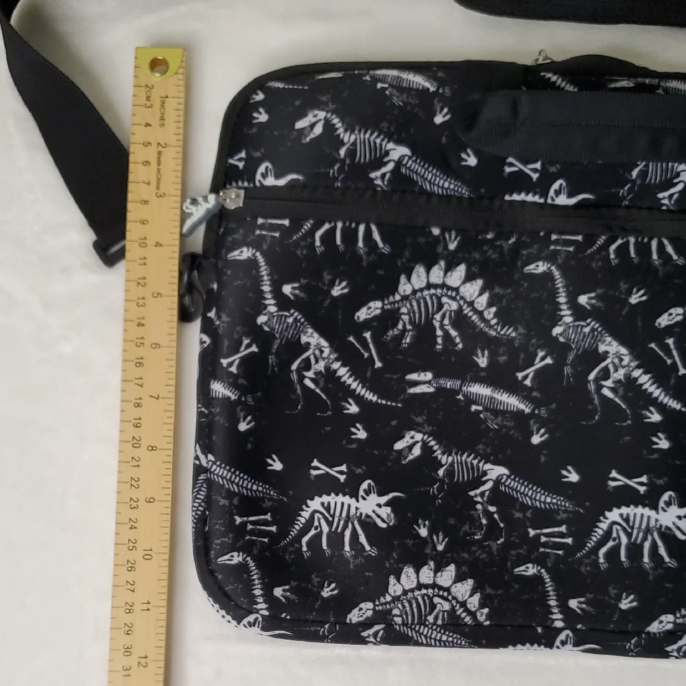 NWOT Dinosaur Skelton & Bones Kids School Book Bag Computer Bag Backpack